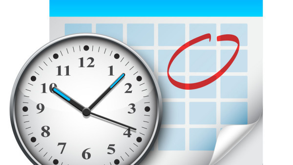clock and calendar graphic